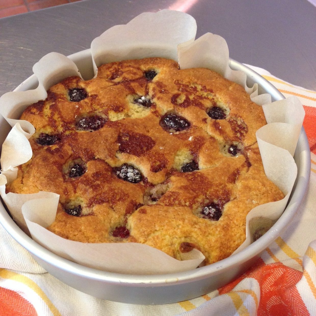 Blackberry and Elderberry Balsamic Cake Recipe